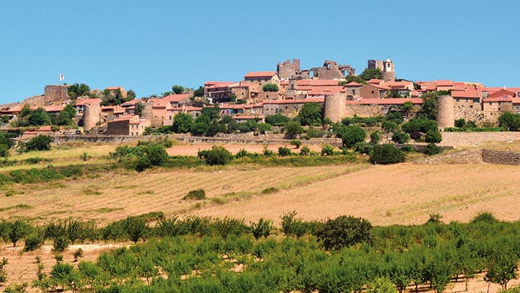 A view towards Castelo Rodrigo in the Douro Valley, Portugal